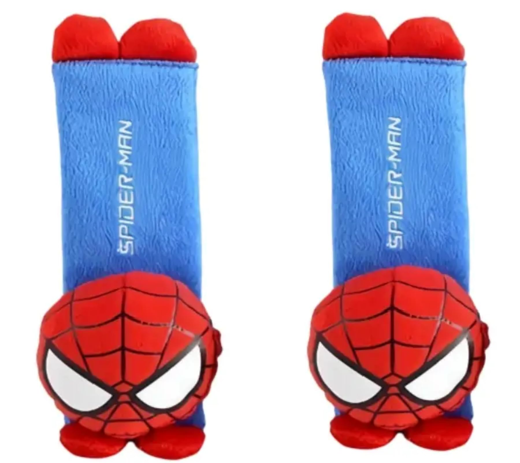 Rawan Fresh cool superhero seatbelt cover closeup highlighting plush padding for shoulder comfort.