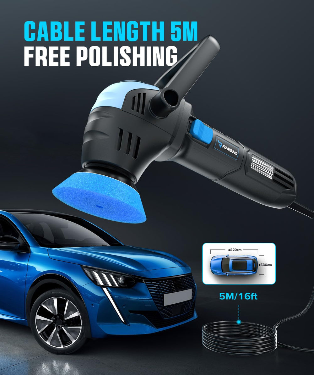 RAYBAO detailed car waxing kit with multiple pads