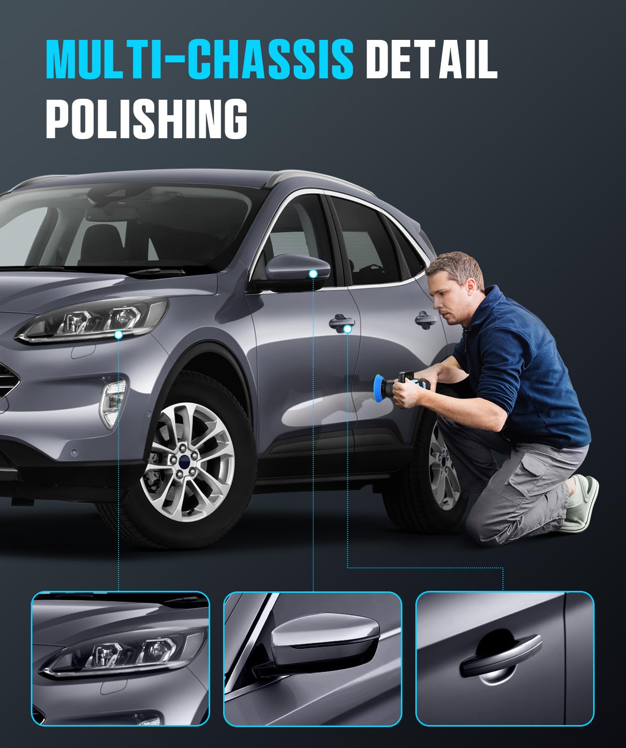 RAYBAO random orbital polisher for smooth, swirl-free finish