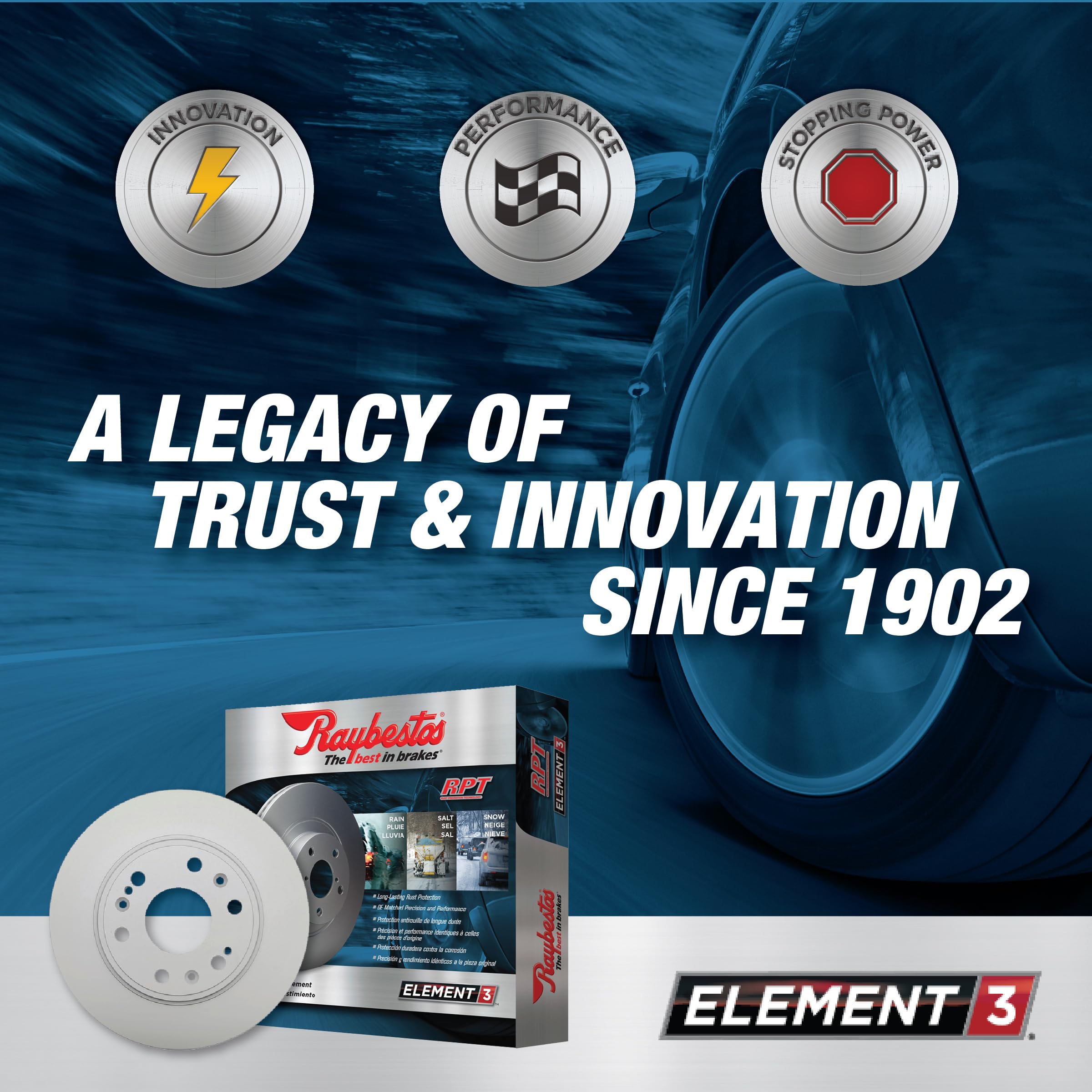 Raybestos Element3 front rotor installation guide for GM trucks