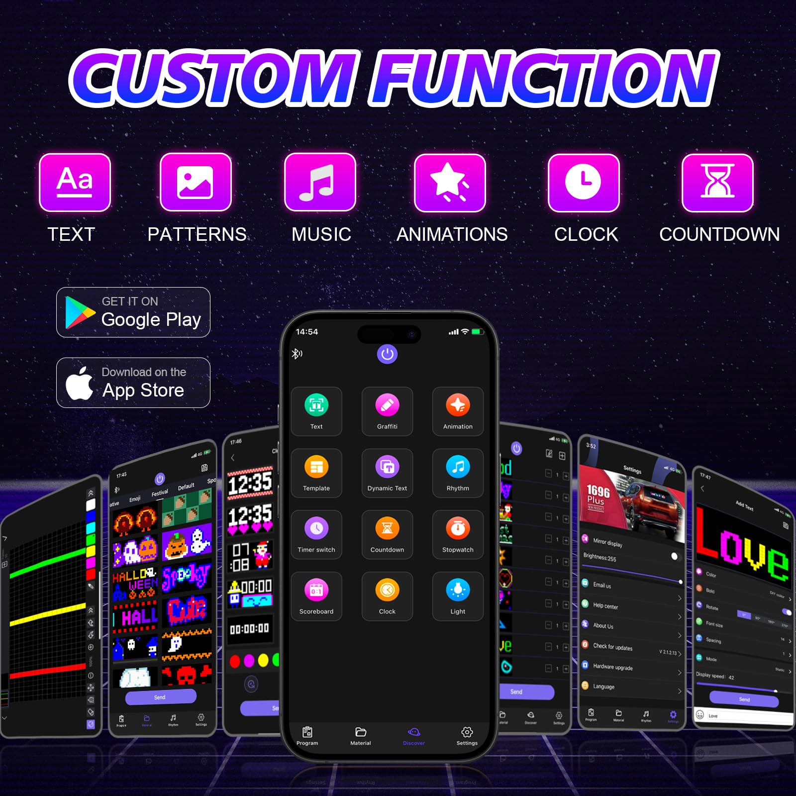 Rayhome LED Eyes controlled by Bluetooth app for customization