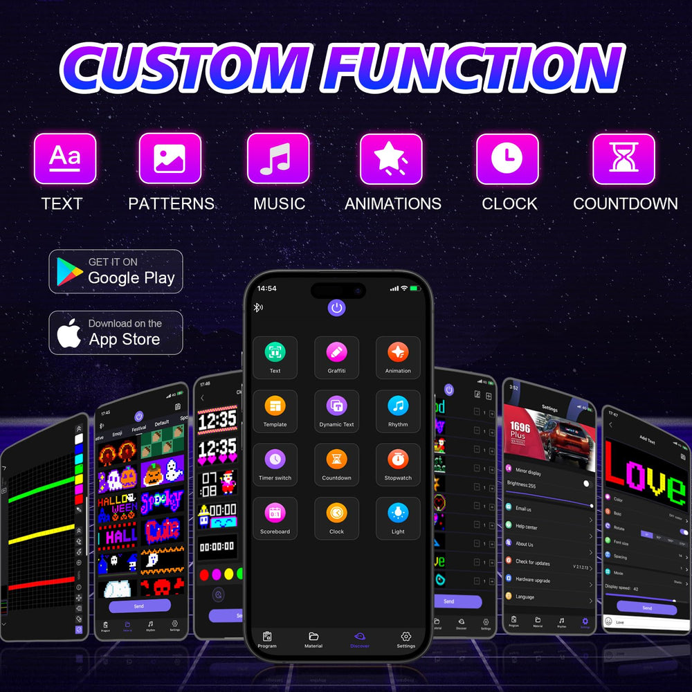 Rayhome LED Eyes controlled by Bluetooth app for customization