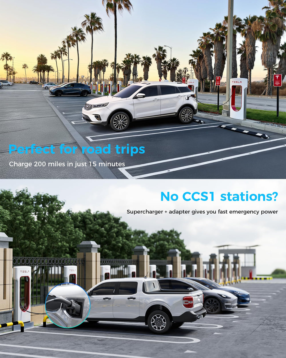 Raylix compatibility with Tesla V3 and V4 Superchargers for CCS1 cars.