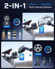 Raylix J1772 AC charging support for Level 1/2 charging at home or public stations