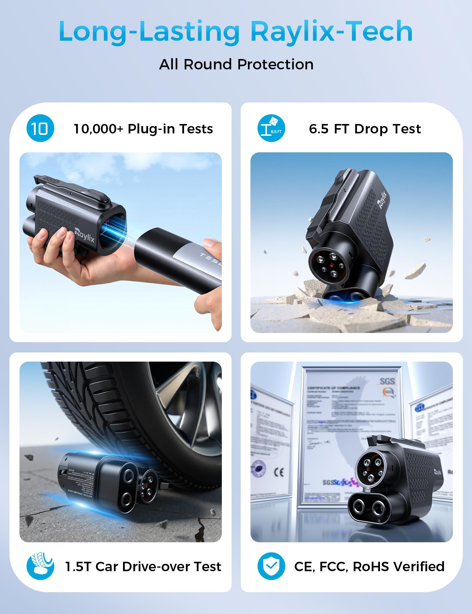 Raylix rugged design with waterproof and flame-retardant materials.