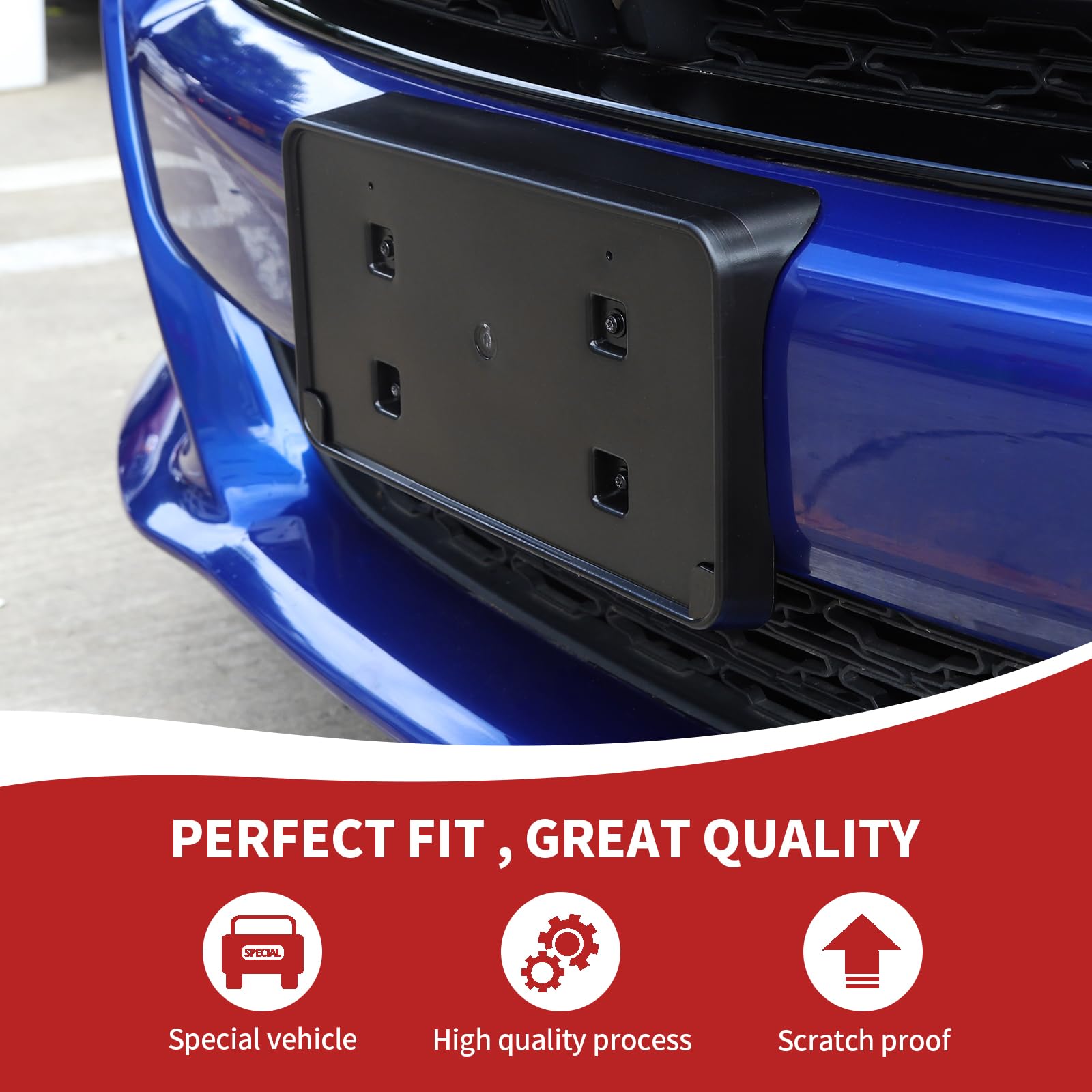 RAZPOY front-mount shown on Charger with a snug, clean fit.
