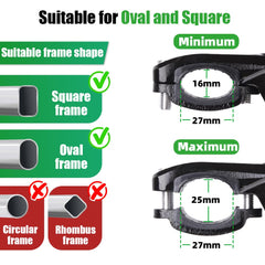 RBRL kickstand height adjustable for perfect fit on 24-29 inch bikes.