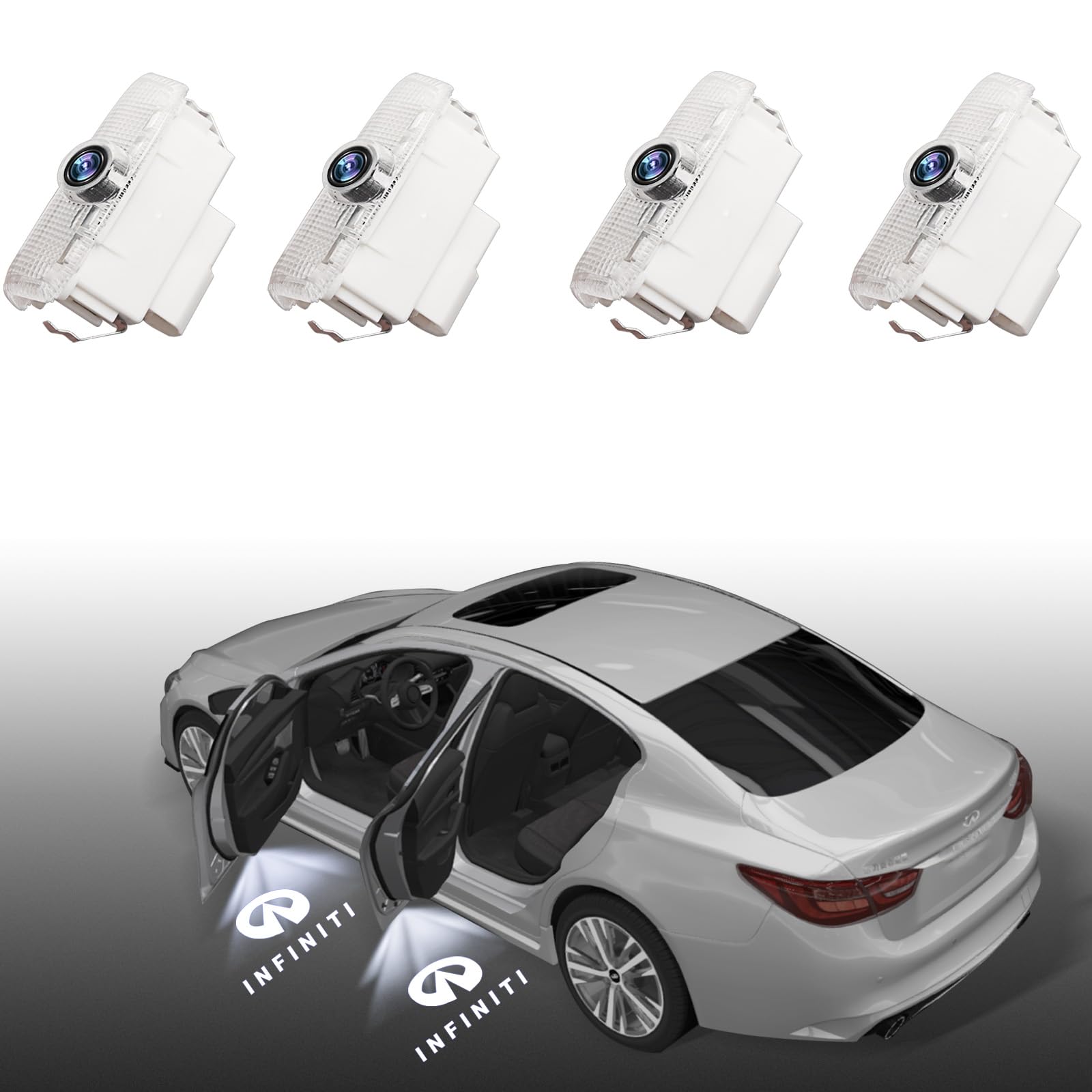 RCBDCYGJ Infiniti door light logo projection for enhanced nighttime visibility
