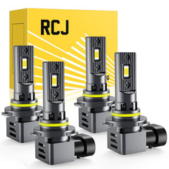 RCJ 9005/9006 LED bulbs demonstrate a precise beam pattern for clear nighttime visibility