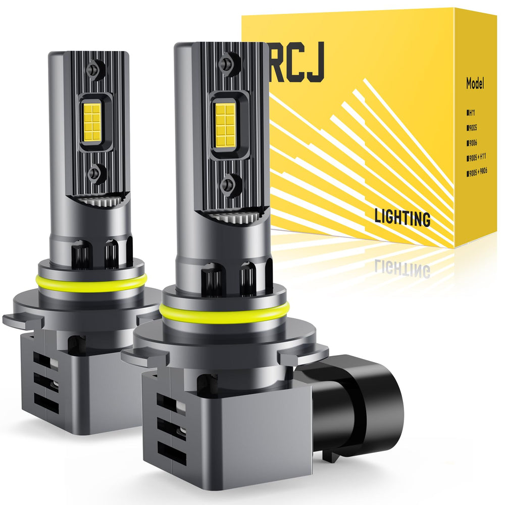 RCJ 9006 LED bulb front view showing halogen-like form for clear night visibility