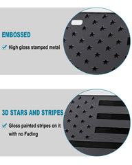 RCKJNJ 3D USA flag pattern adds depth and premium feel to your vehicle.