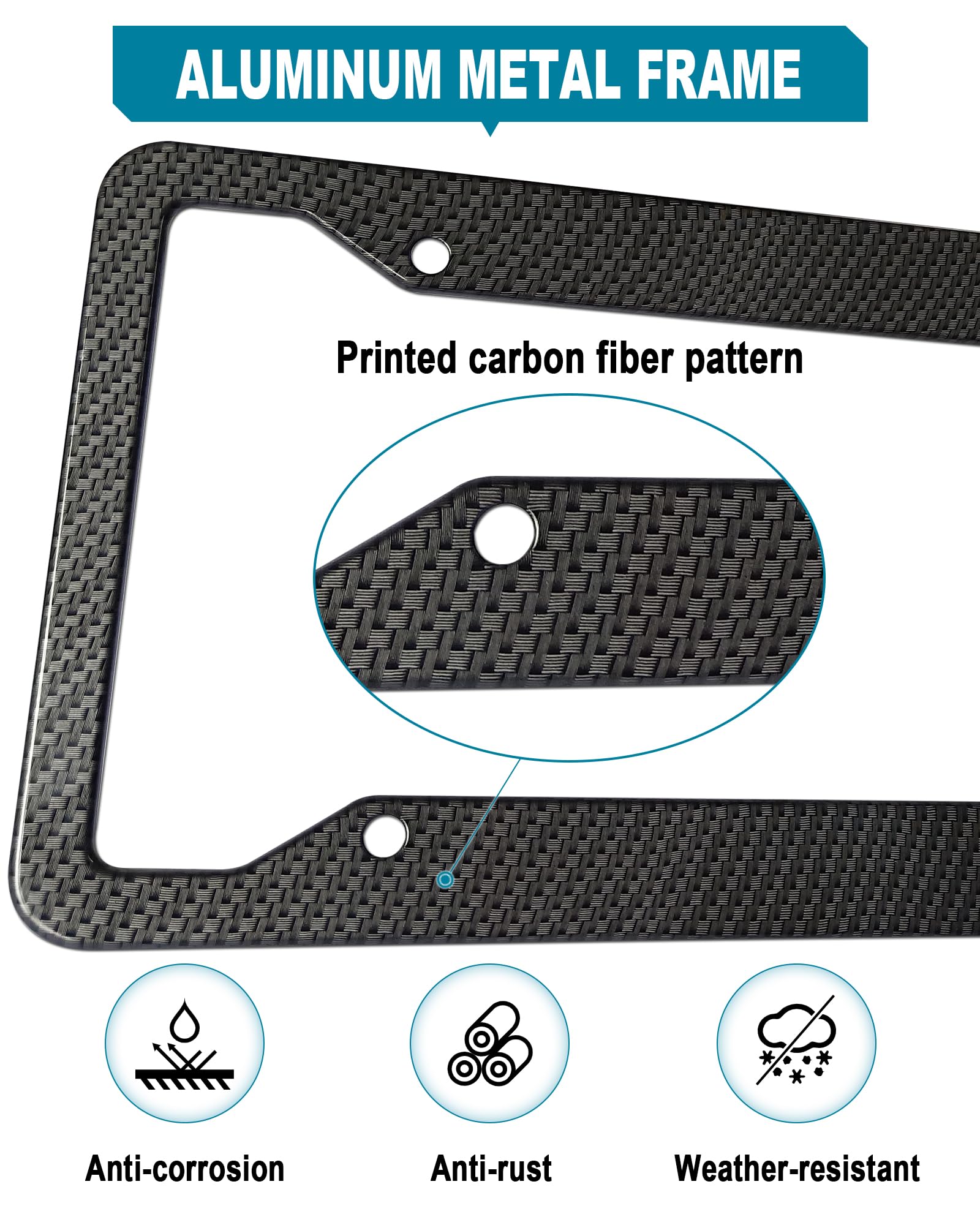 RCKJNJ rustproof screws and bolts included for easy secure installation