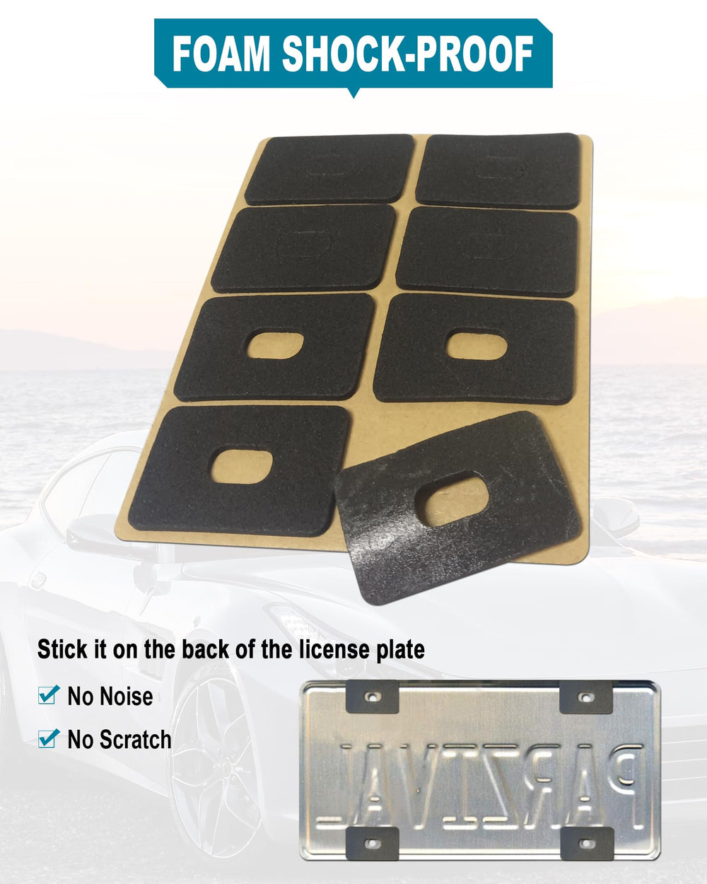 RCKJNJ universal-fit for most US license plates