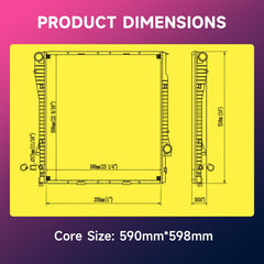 PA66 tanks and brass components in the Readair X5 radiator