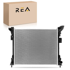 Readair engine coolant radiator assembly front view showing precise fit for compatible vehicles