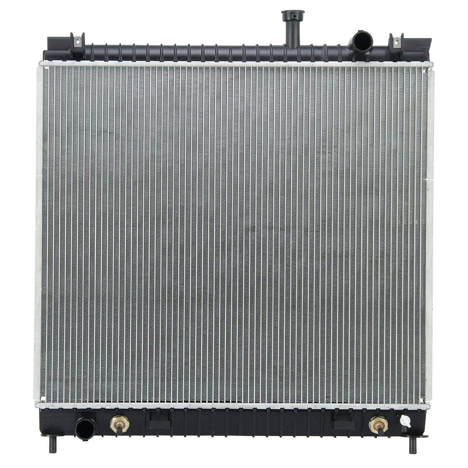 Readair radiator core closeup showing robust fins for efficient heat transfer.