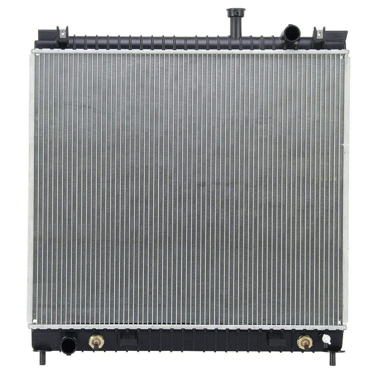 Readair radiator core closeup showing robust fins for efficient heat transfer.