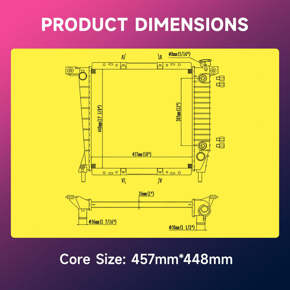 Readair transmission cooler included for improved transmission cooling efficiency.