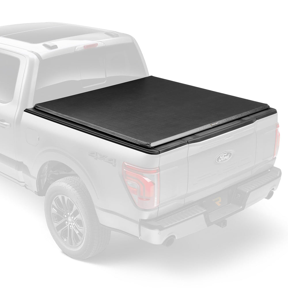 RealTruck TruXport side view shows a low-profile cover protecting cargo.