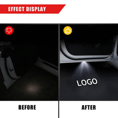 Reanna car door lights logo projector with HD glass lens for vivid projection