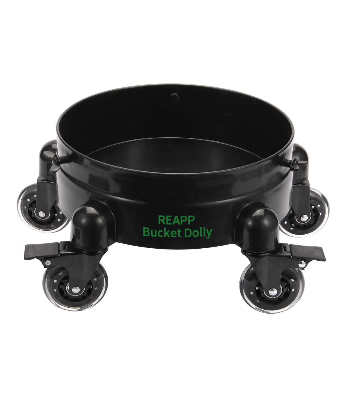 REAPP bucket dolly with wheels shows smooth transport for heavy buckets