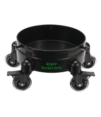 REAPP bucket dolly with wheels shows smooth transport for heavy buckets