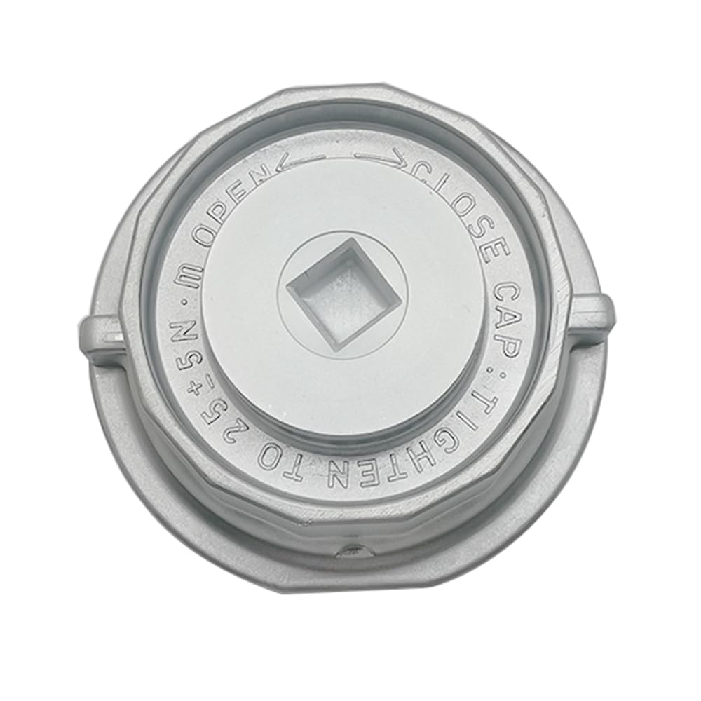 Recajia packaging shows the cap and drain plug kit included in the package.