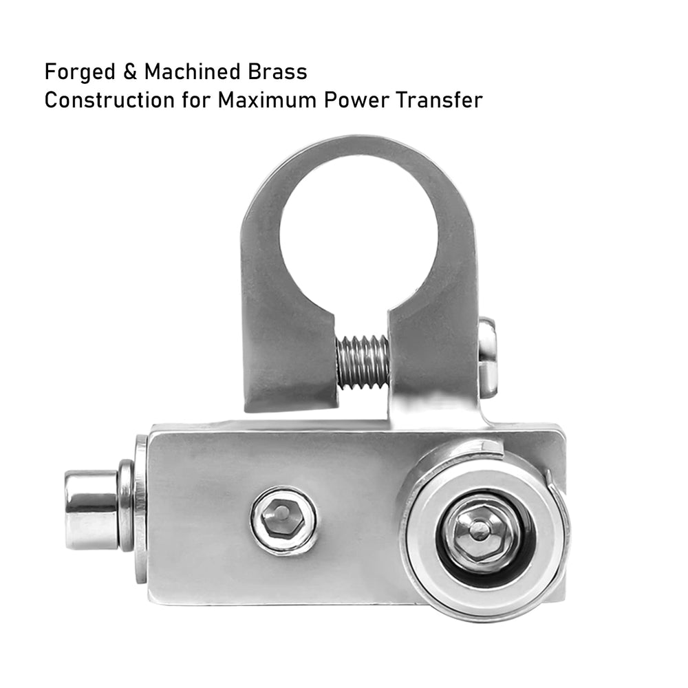 Side-mounted post adapter for flexible engine bay fit