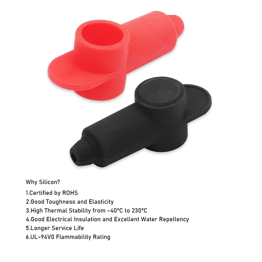 RECOIL BTTP-38 silicone terminal covers included for professional installation.