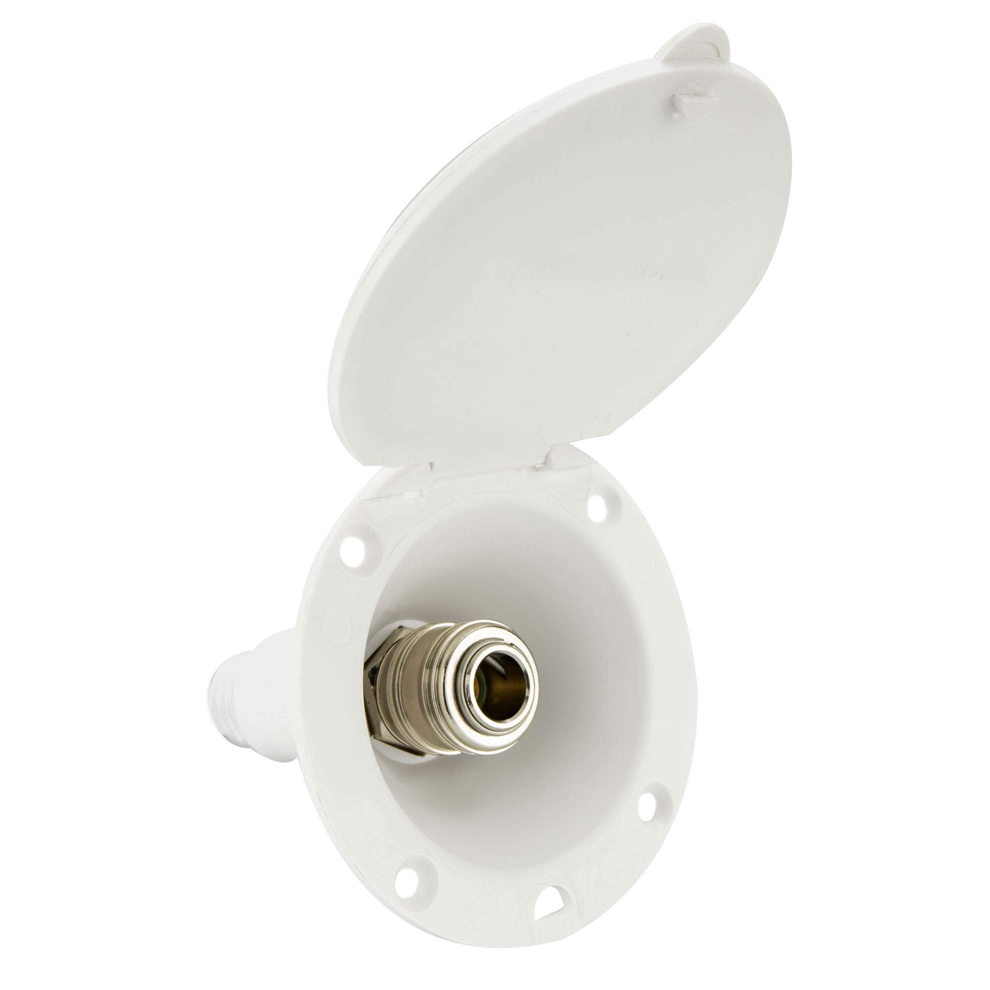 RecPro brass valve detail showing durable construction for outdoor use