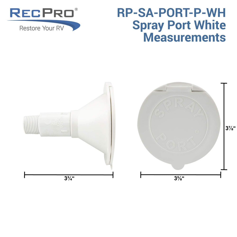 RecPro durable plastic with brass assembly for long-lasting performance
