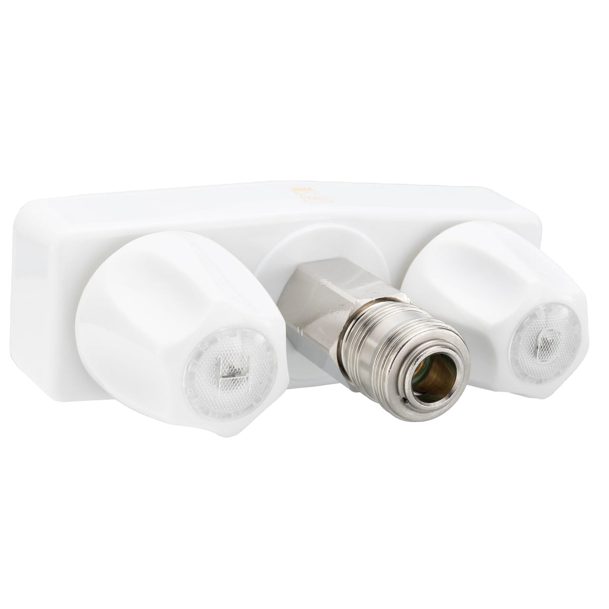 RecPro exterior faucet with brass quick-connect for easy garden hose attachment