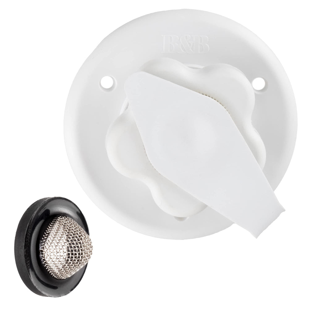 Compact packaging indicates portable, space-saving water inlet component.