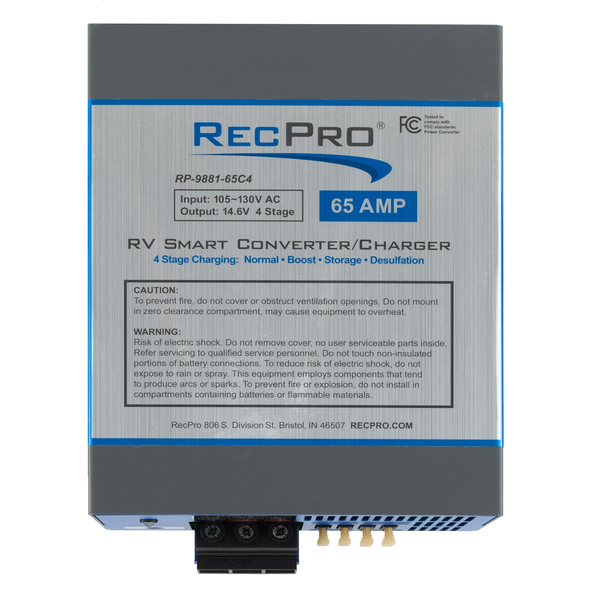 RecPro RV Converter 65 Amp lithium compatibility for modern RVs
