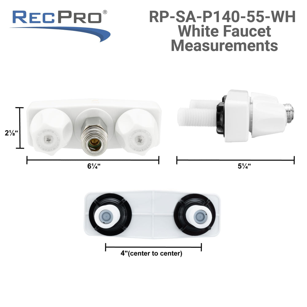 RecPro RV exterior faucet with durable metal body for reliable use outdoors