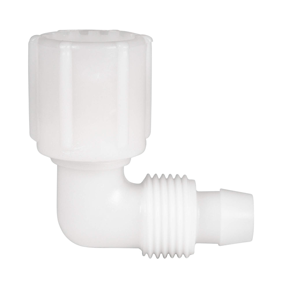 RecPro compact elbow helps organize tight RV plumbing spaces.