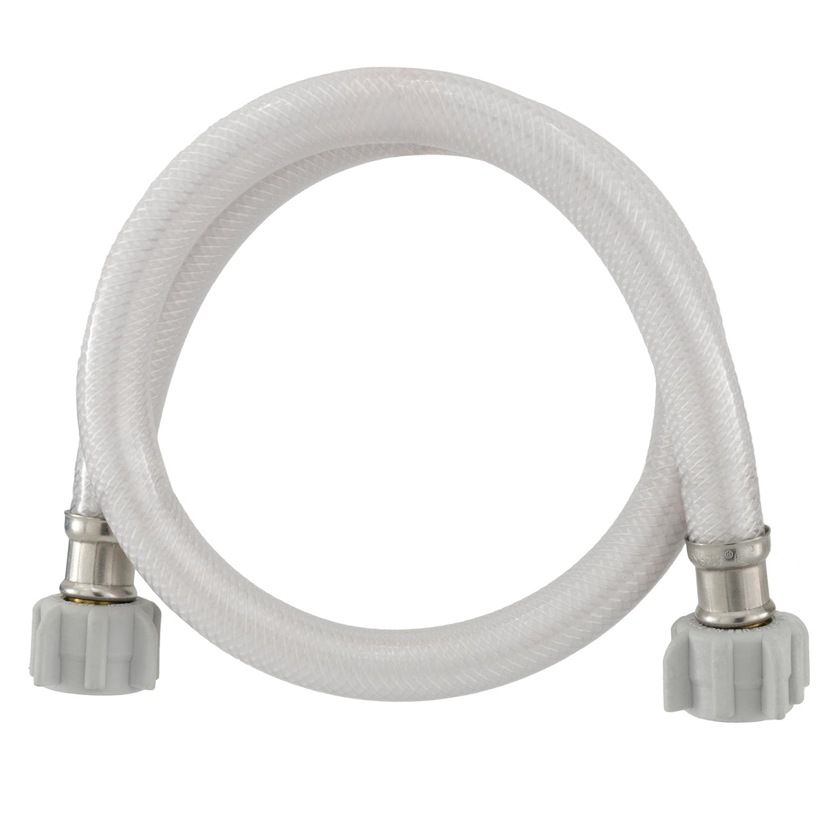 RecPro RV Water Hose with braided PVC exterior showing rugged durability for faucet connections