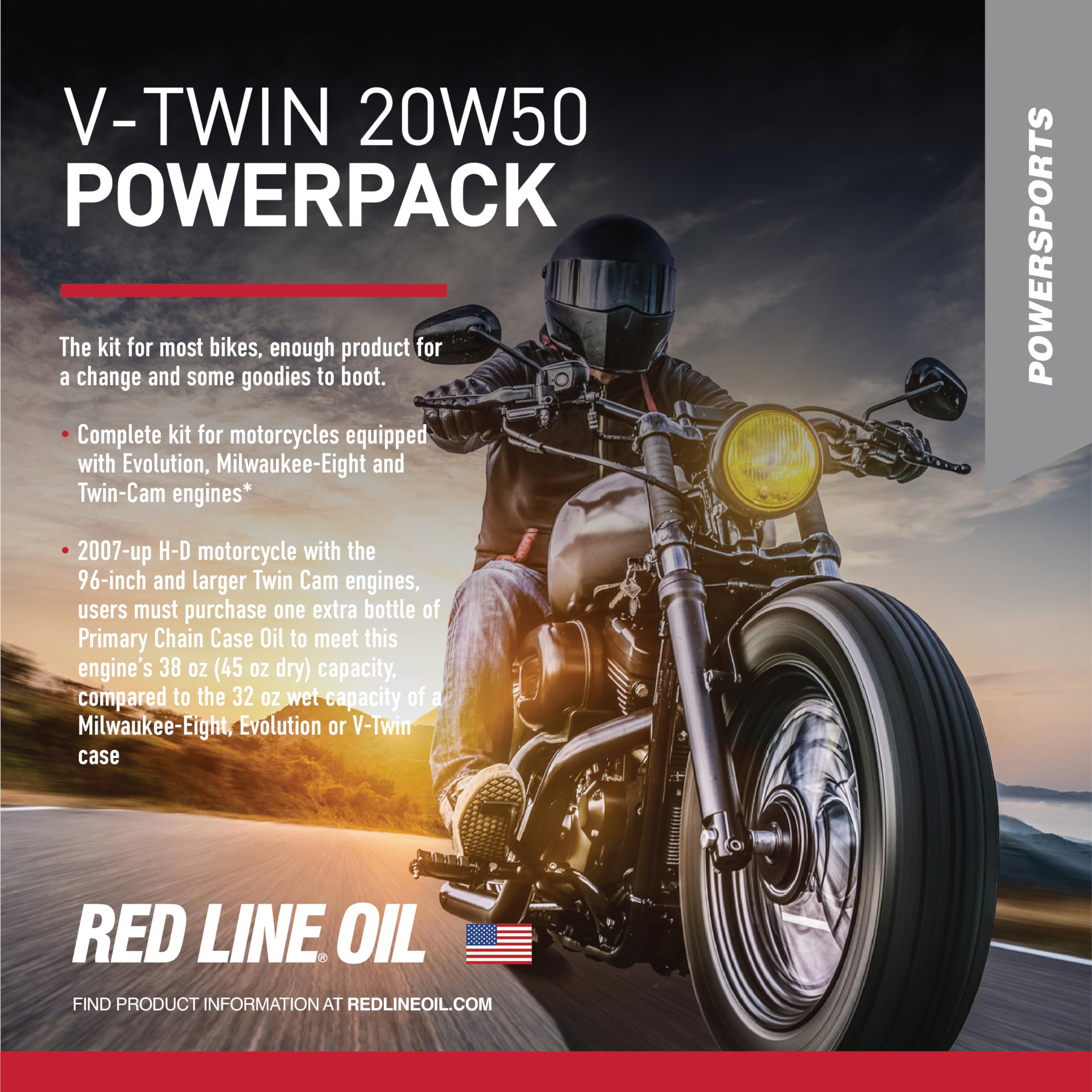 Red Line 90226 20W50 motor oil quart for reliable lubrication