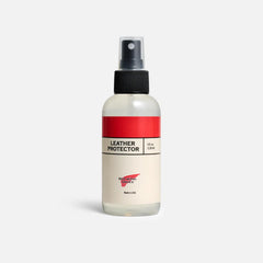 Red Wing Shoes Leather Waterproof Spray applied on boots maintains flexibility and dries quickly.