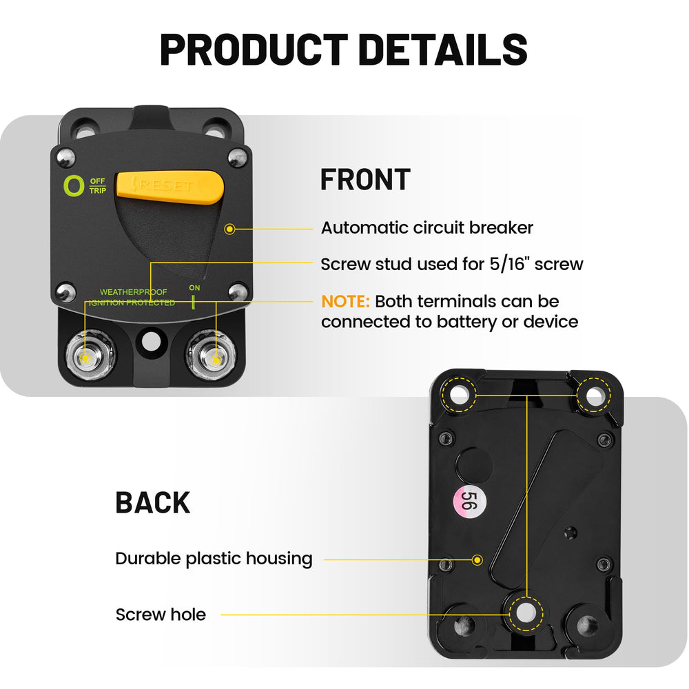 Red Wolf 250A circuit breaker compact design fits tight spaces
