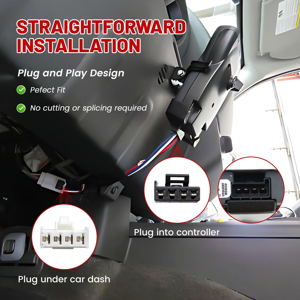 RED WOLF 31-inch harness length provides flexible controller placement.