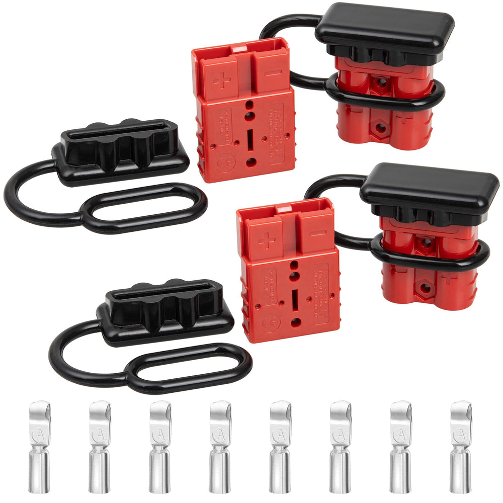 RED WOLF 50A battery quick connector kit for outdoor assembly improves retrofit ease.