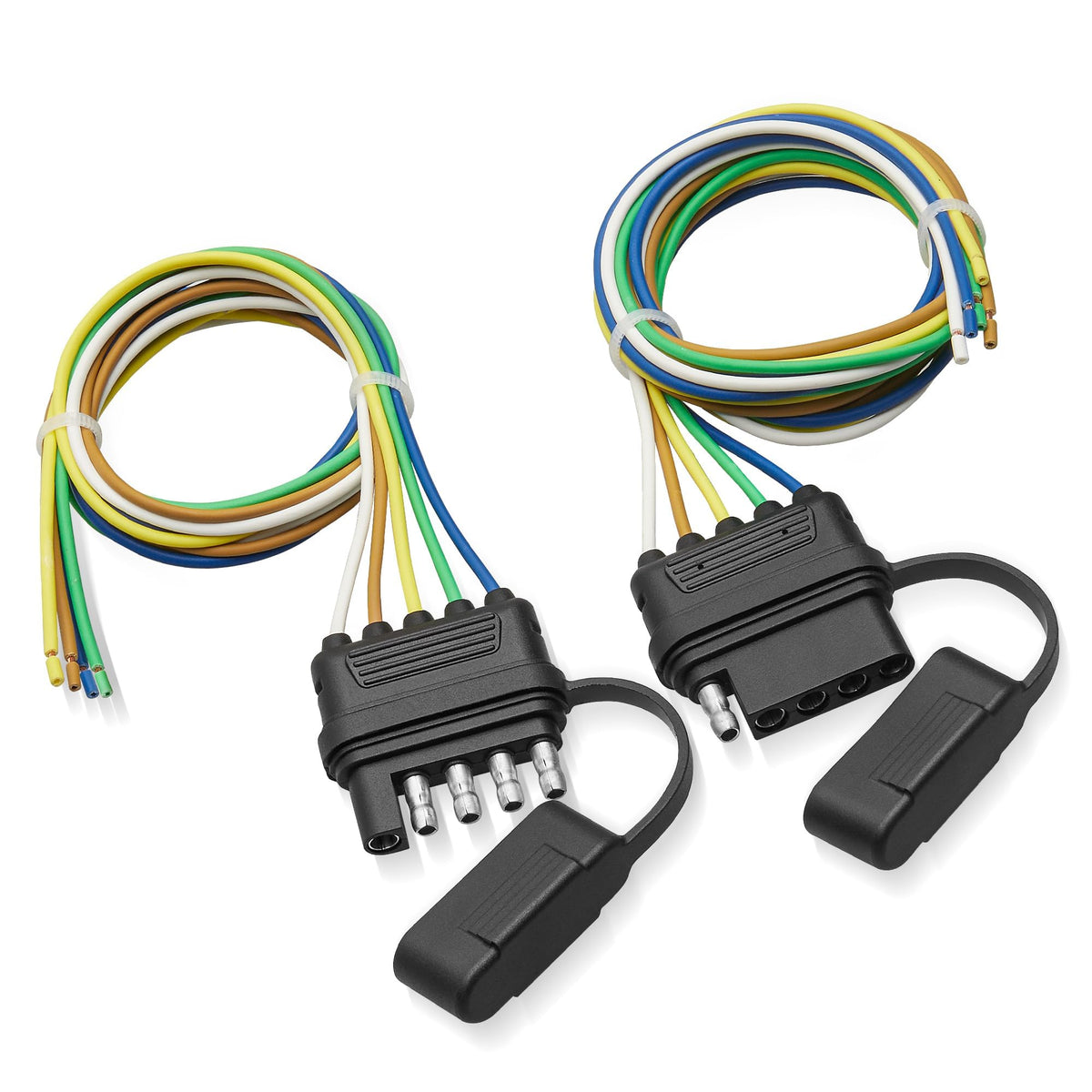 Red Wolf 5-Way flat harness male connector for dependable trailer wiring and easy routing