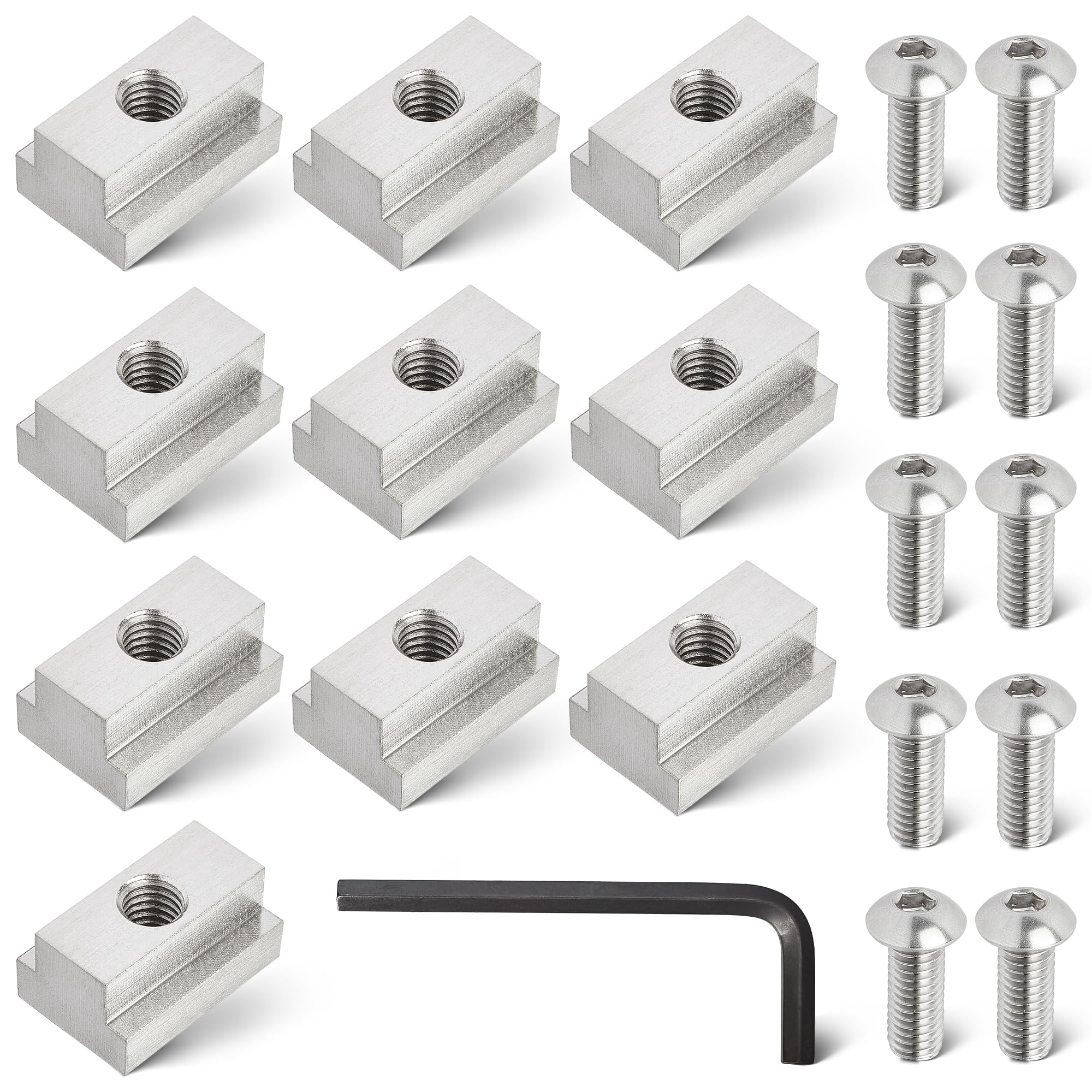 RED WOLF bed rail T-slot nut enables secure cargo rail mounting.