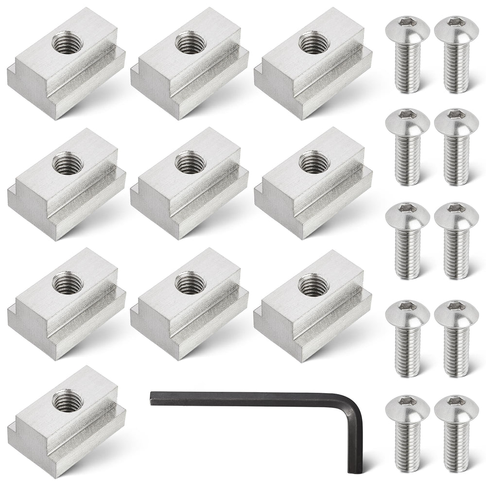 RED WOLF bed rail T-slot nut enables secure cargo rail mounting.