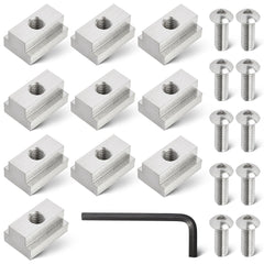 RED WOLF bed rail T-slot nut enables secure cargo rail mounting.