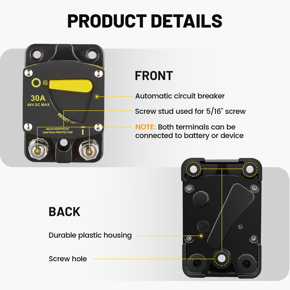RED WOLF BS6060 60A thermoplastic housing conveys UL-rated protection and rugged build.