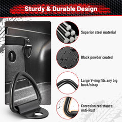 RED WOLF 1-inch button head screws for durable mounting