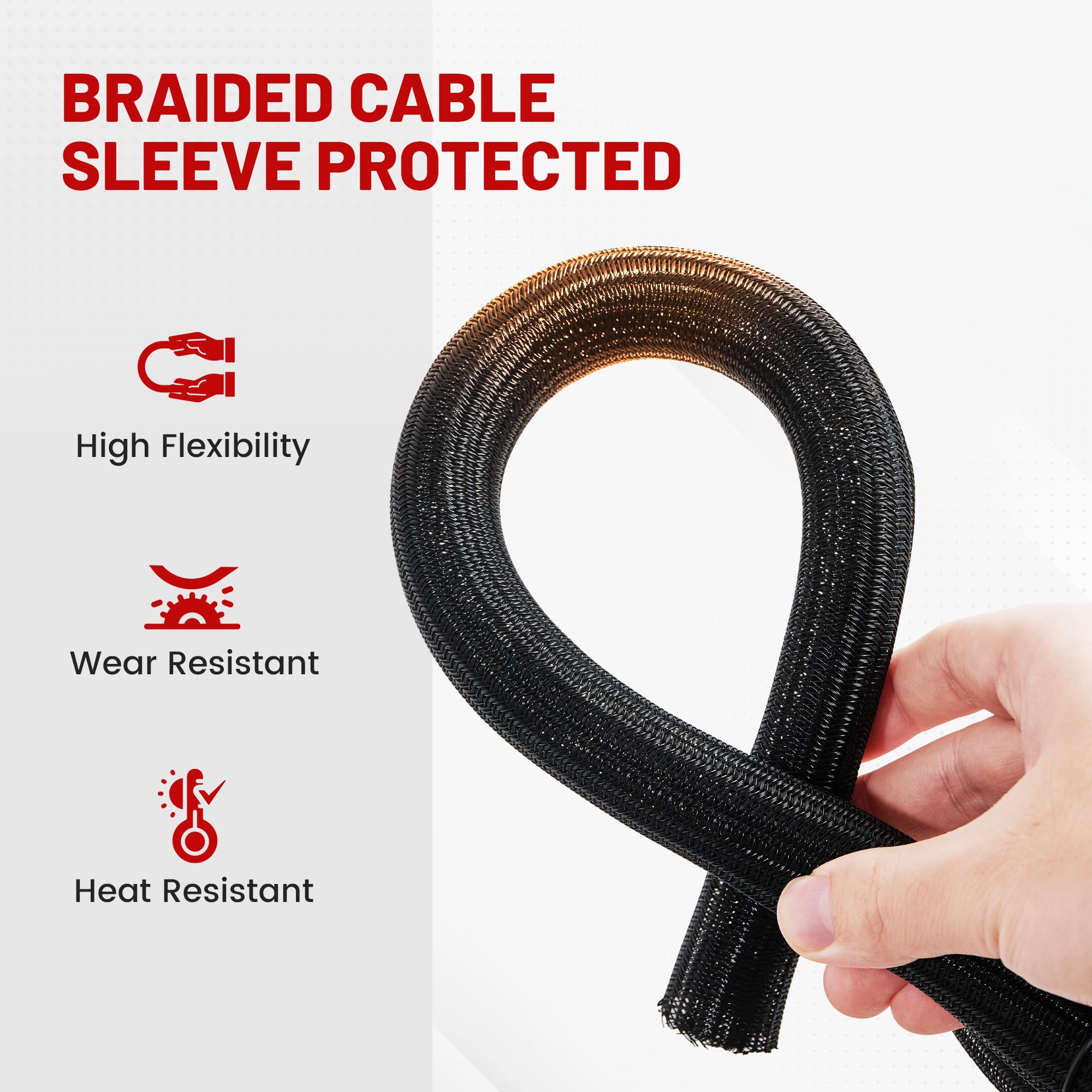 RED WOLF copper-conductor wiring delivers strong conductivity and reliability.