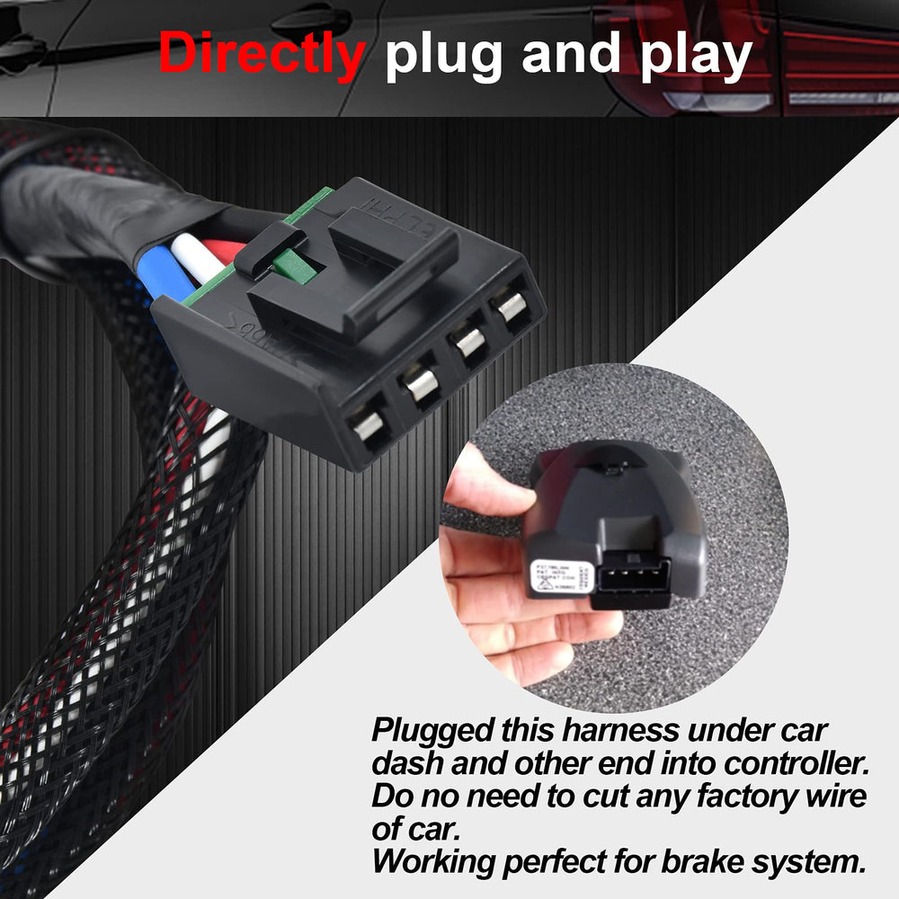 RED WOLF direct-fit under-dash harness simplifies installation with no wire splicing.